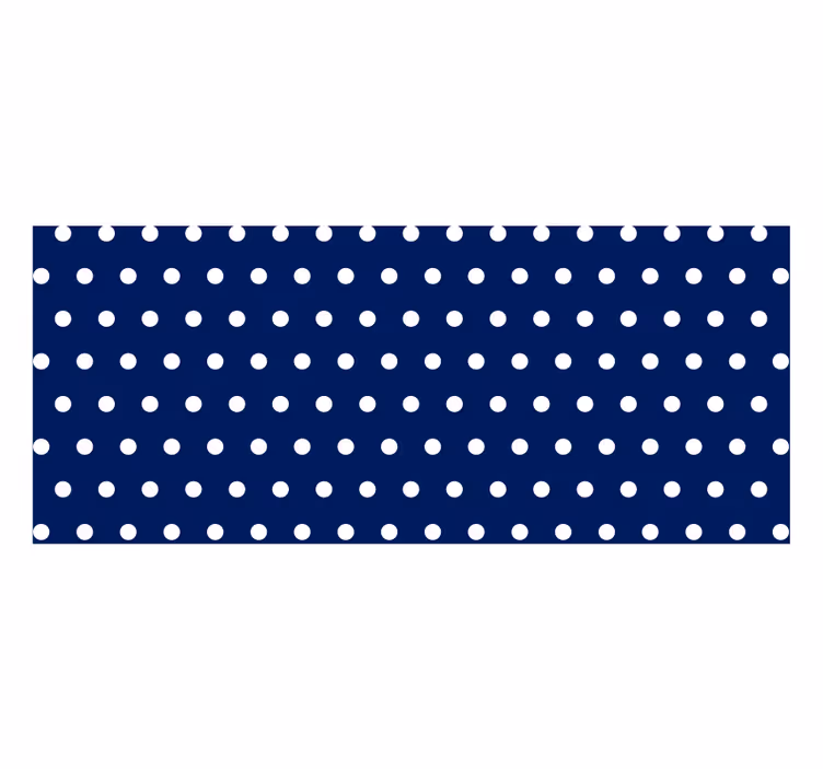 Blind bedroom white dots design - TenStickers