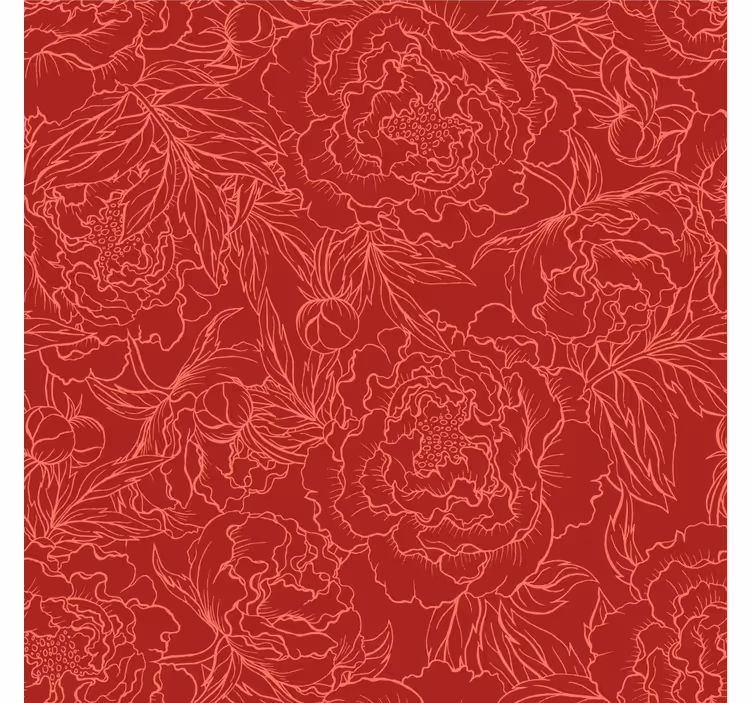 Blind bedroom hollywood regency rose design - TenStickers
