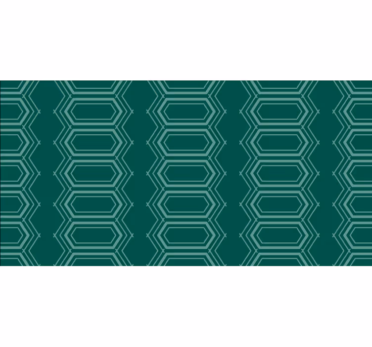 Blind bedroom geometric green circle design - TenStickers