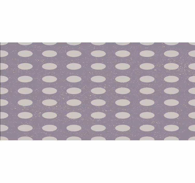 Blind bedroom with geometric gray and purple circles - TenStickers