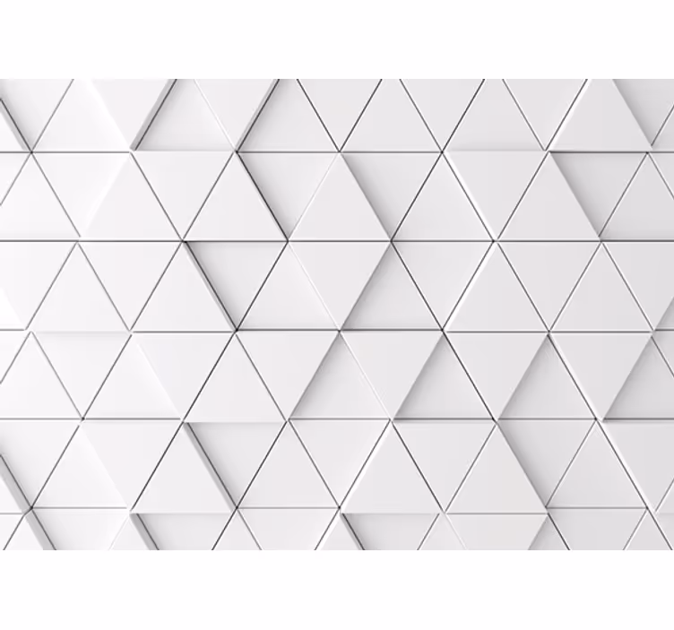 White window blind with white triangle patterns - TenStickers
