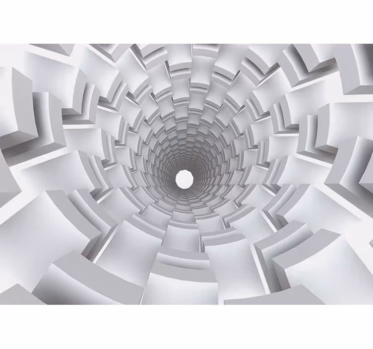 White window blind with 3d paper effect design - TenStickers