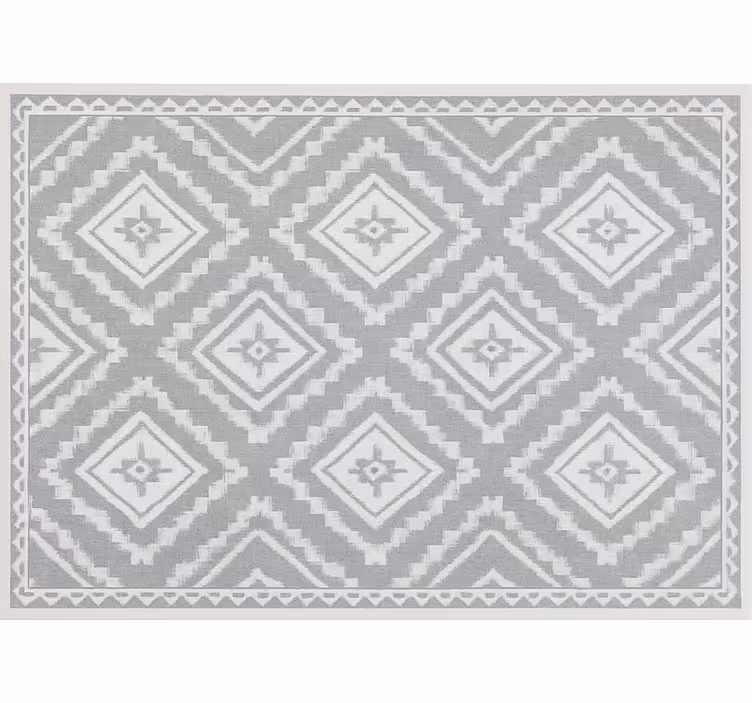 Living room blind with silver moroccan design - TenStickers