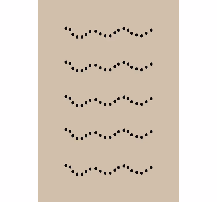 Living room blind with ground stones design - TenStickers