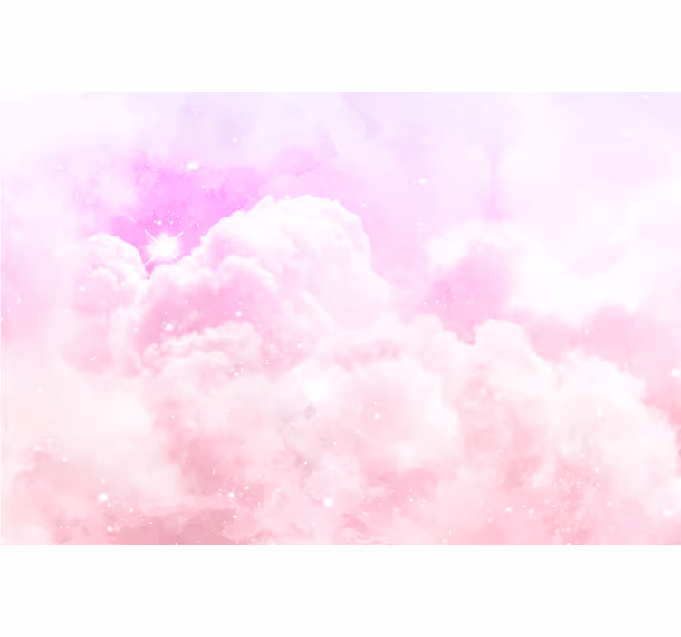 Blind children embracing a pink sky - TenStickers