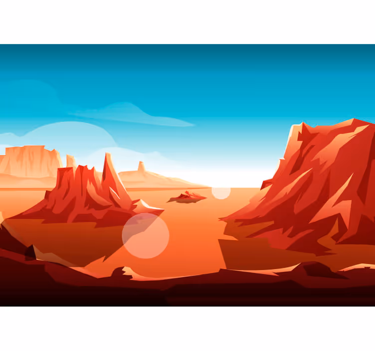 Blind children sun of the desert - TenStickers