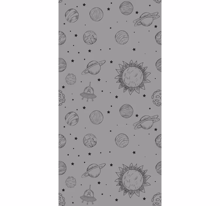 Space Exploration Sketch blind geek - TenStickers