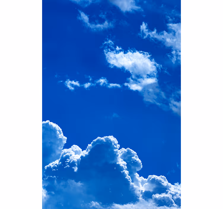 clouds cloud roller blind - TenStickers