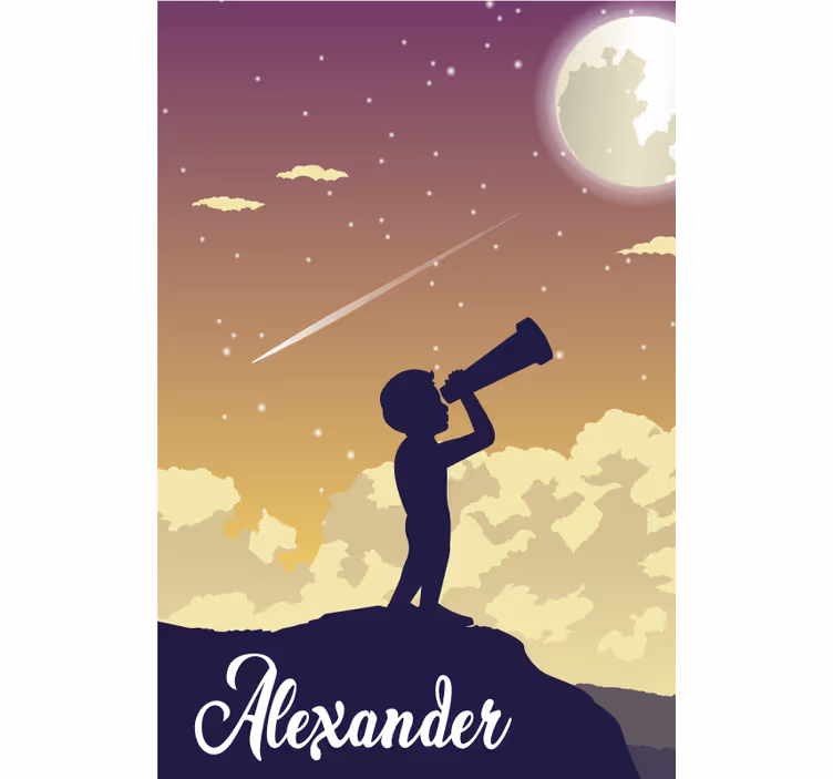 Stargazing Silhouette customised roller blind - TenStickers