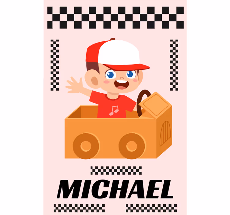 Kid driver Custom printed window shade - TenStickers