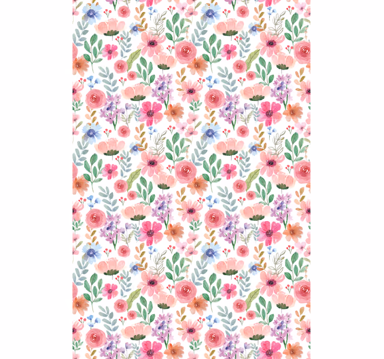 Floral Pattern Elegance blind flowers and plants - TenStickers