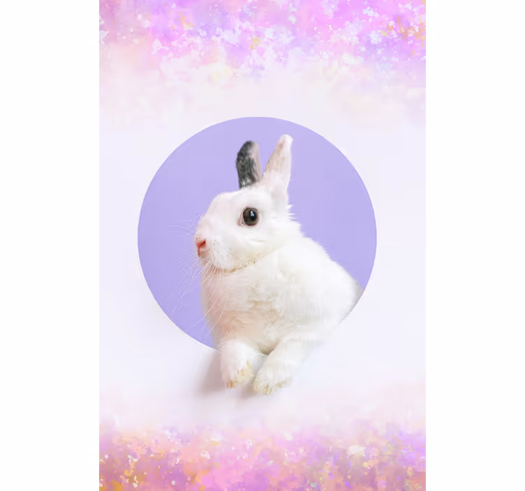 Rabbit Portrait animals blind - TenStickers