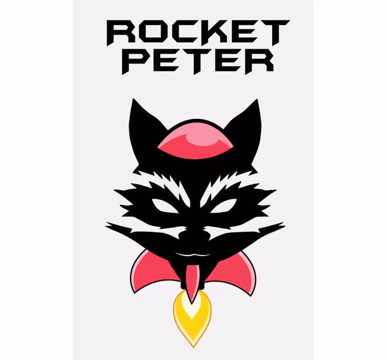 Playful Character Visage customised roller blind - TenStickers