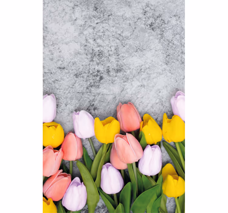 Vibrant Tulip Bloom blind flowers and plants - TenStickers