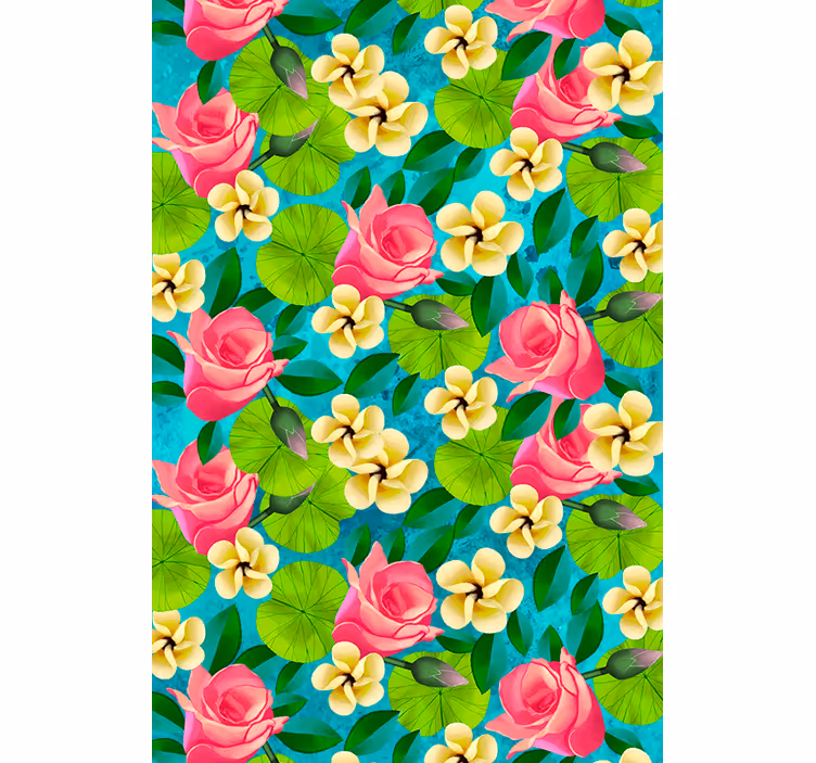 Vibrant blooms blind flowers and plants - TenStickers