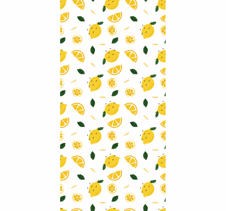 Lemon Slice Motif blind fruit and vegetables - TenStickers