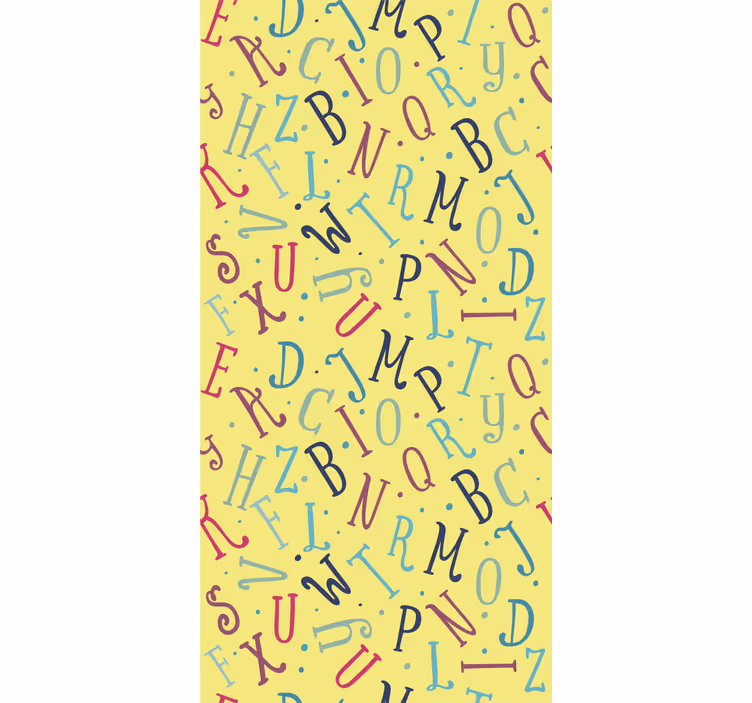 Colorful Alphabet Letters text blind - TenStickers