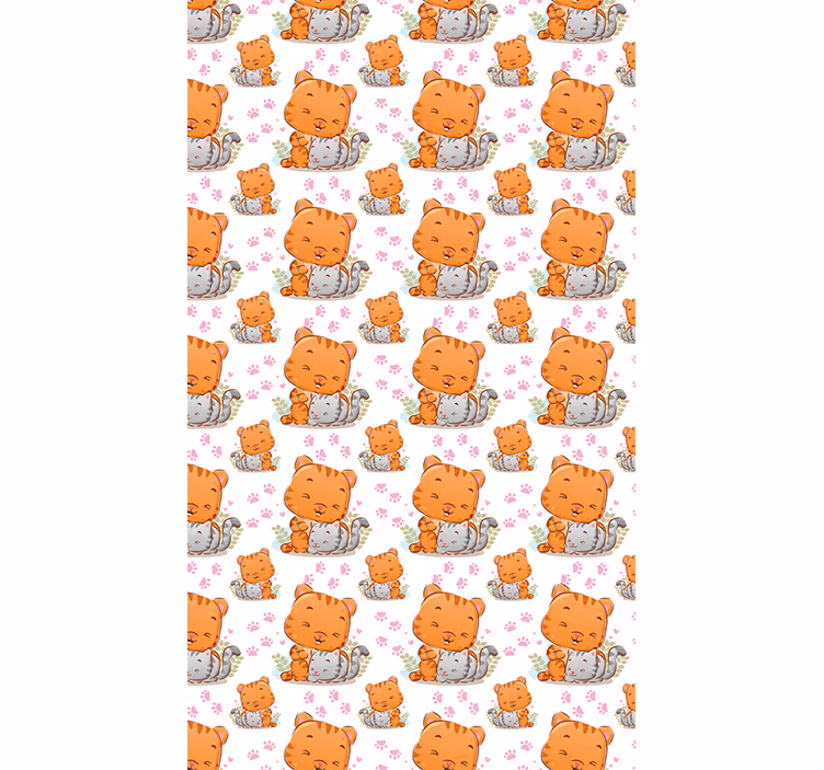 Baby cat patterns blind children - TenStickers