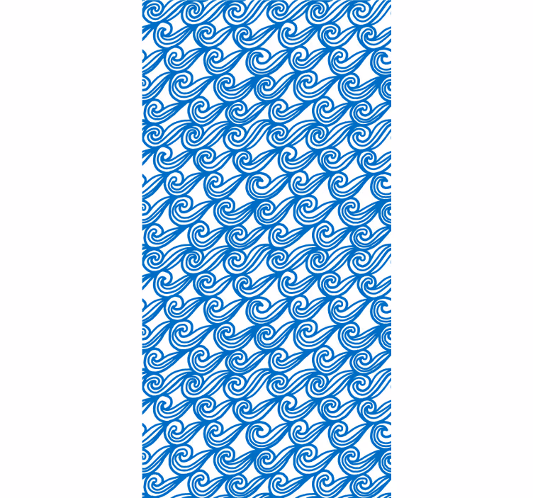 Pattern roller blind flowing wave design - TenStickers