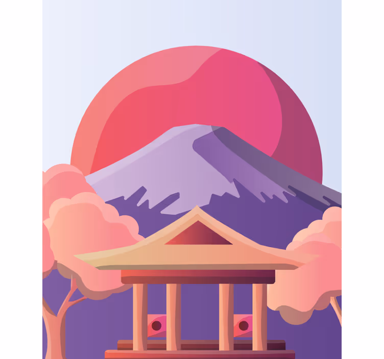 MOUNTAIN LANDSCAPE SCENE blind - TenStickers