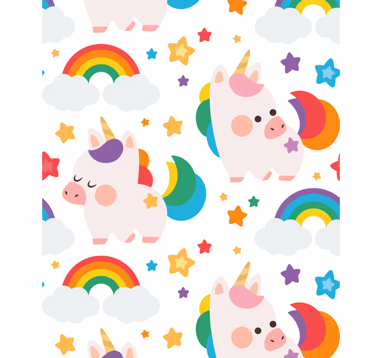 Blind with adorable unicorns at play - TenStickers