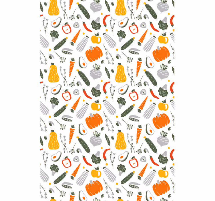 Colorful Vibrant Pattern blind fruit and vegetables - TenStickers