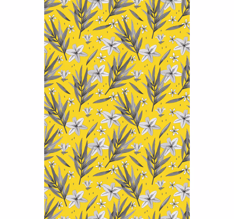 Floral Botanical Motif blind flowers and plants - TenStickers