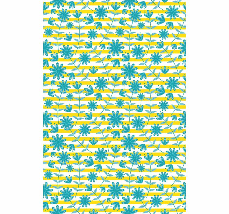 Bright stripe pattern blind flowers and plants - TenStickers