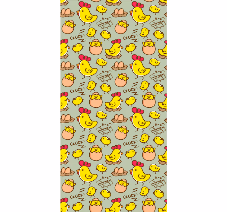 Charming Chickens Pattern animals blind - TenStickers