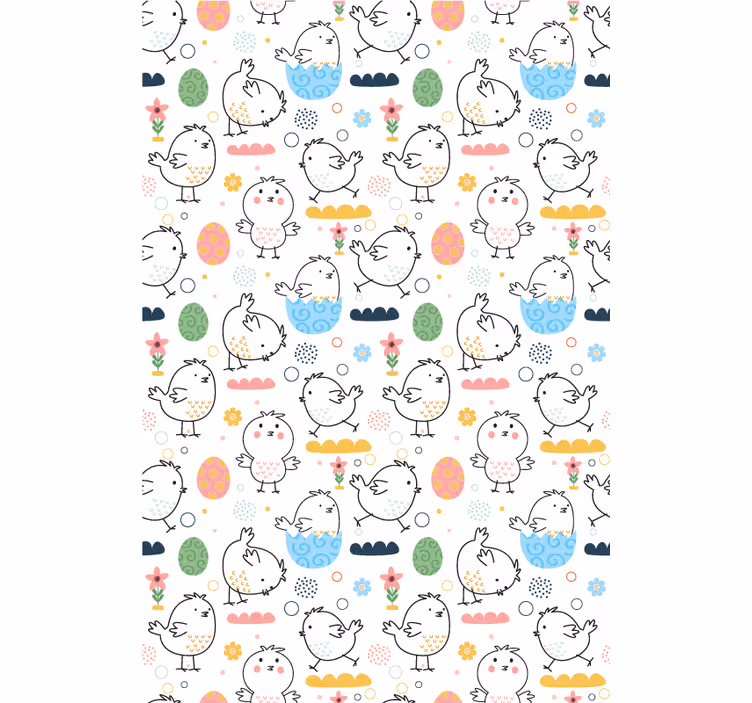 Simple baby chicks animals blind - TenStickers