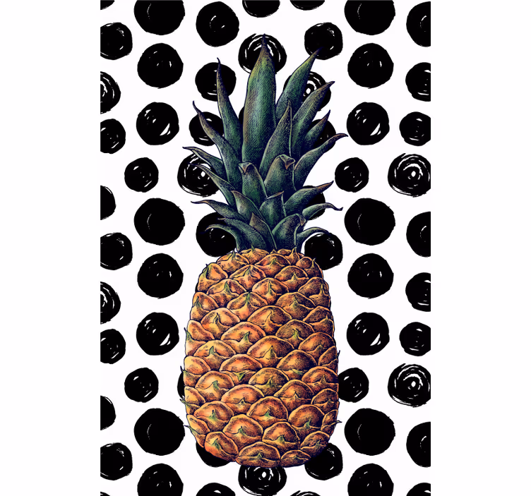 Pineapple with Dots blind fruit and vegetables - TenStickers
