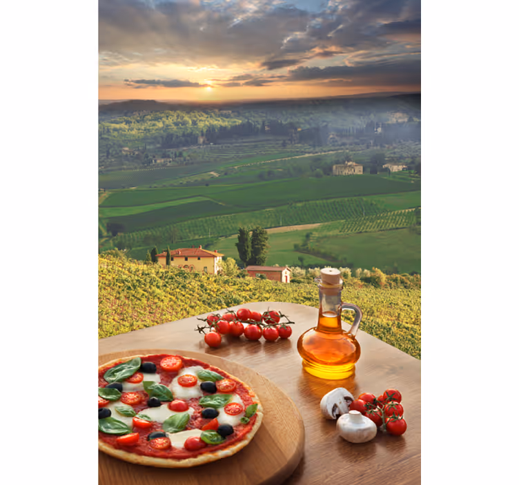 Italian Culinary Landscape blind fruit and vegetables - TenStickers