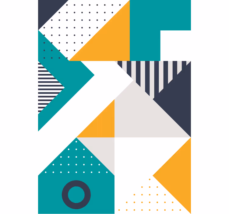 Geometric Pattern Mix modern blind - TenStickers