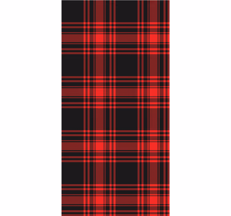 Tartan pattern pattern roller blind - TenStickers