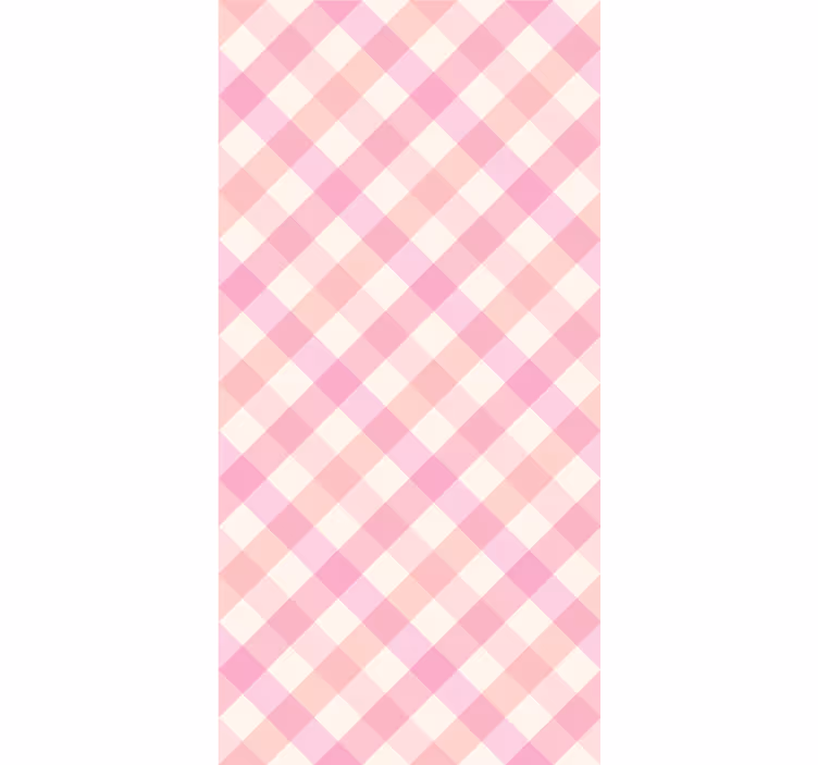 Pattern roller blind pink checkered design - TenStickers