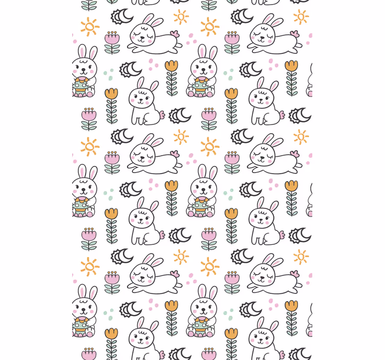 Easter bunny motif animals blind - TenStickers