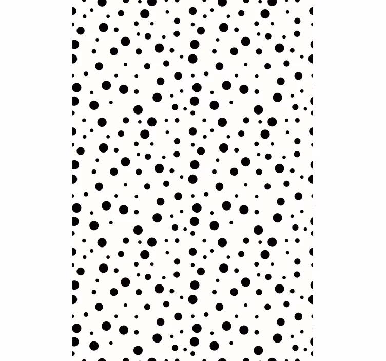 Black polka dots pattern roller blind - TenStickers