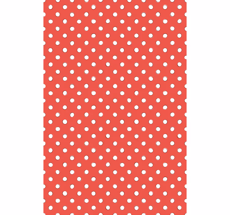 Red polka dots blind kitchen - TenStickers
