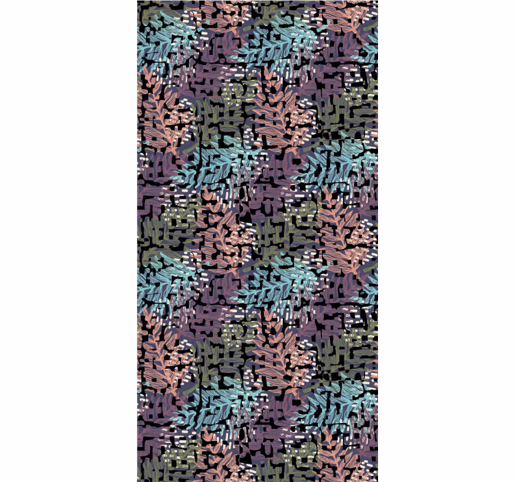 Foliage Patterned Design blind flowers and plants - TenStickers