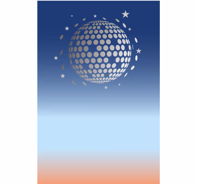 Abstract disco view blind original - TenStickers