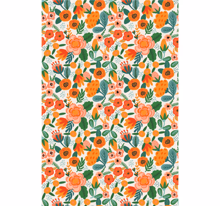 Floral Arrangement Design blind flowers and plants - TenStickers