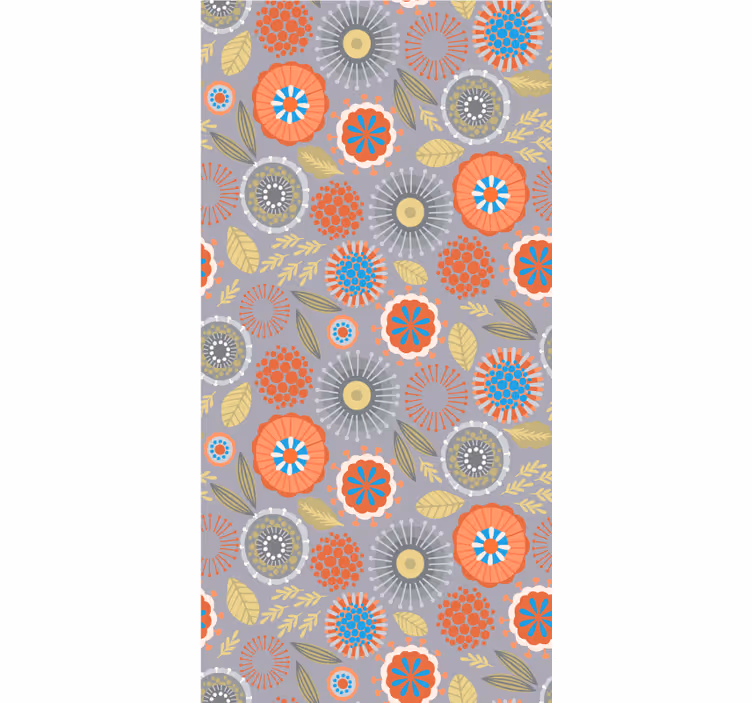 Blind flowers and plants in vibrant floral design - TenStickers