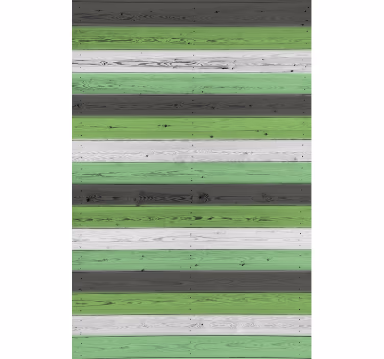 Green striped pattern roller blind - TenStickers
