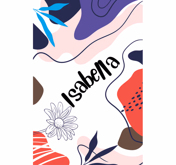 Modern blind floral design motif - TenStickers