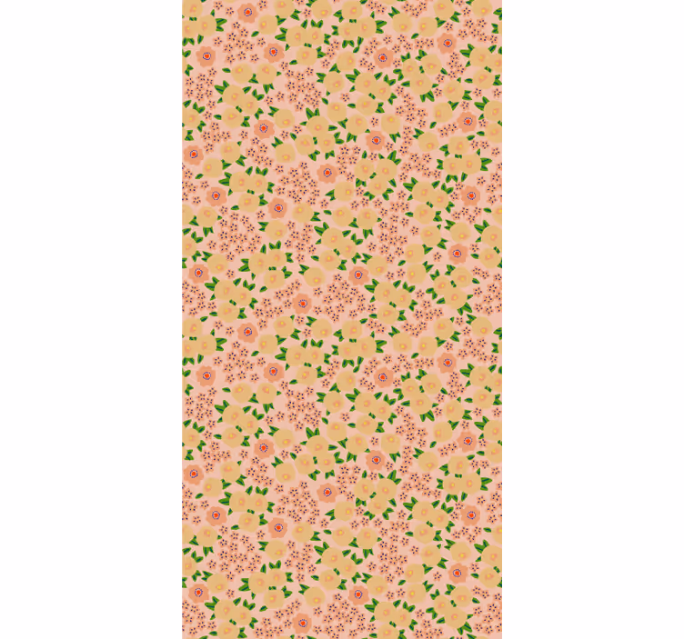 Floral patterns bloom blind kitchen - TenStickers