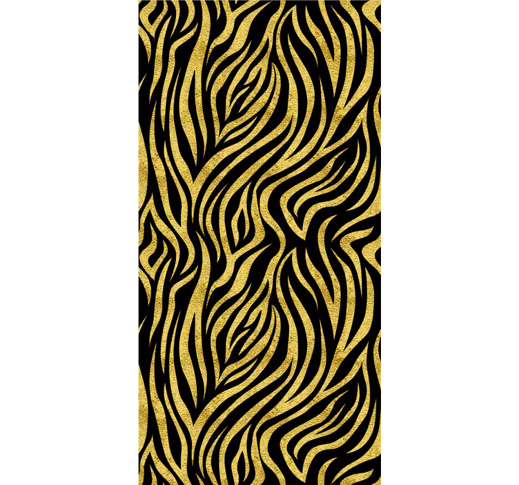 Stylised yellow tiger print animals blind - TenStickers