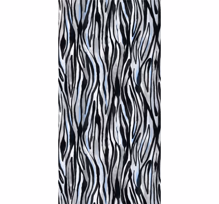 Abstract zebra stripes pattern roller blind - TenStickers