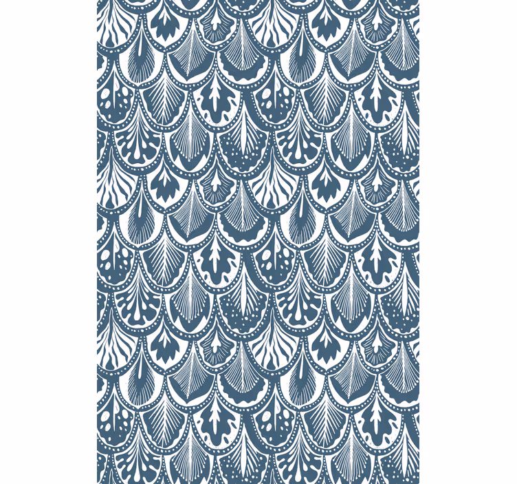 Leafy Pattern Design blind flowers and plants - TenStickers