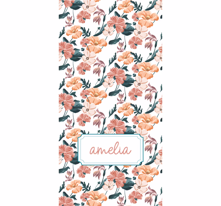 Elegant spring design blind flowers and plants - TenStickers