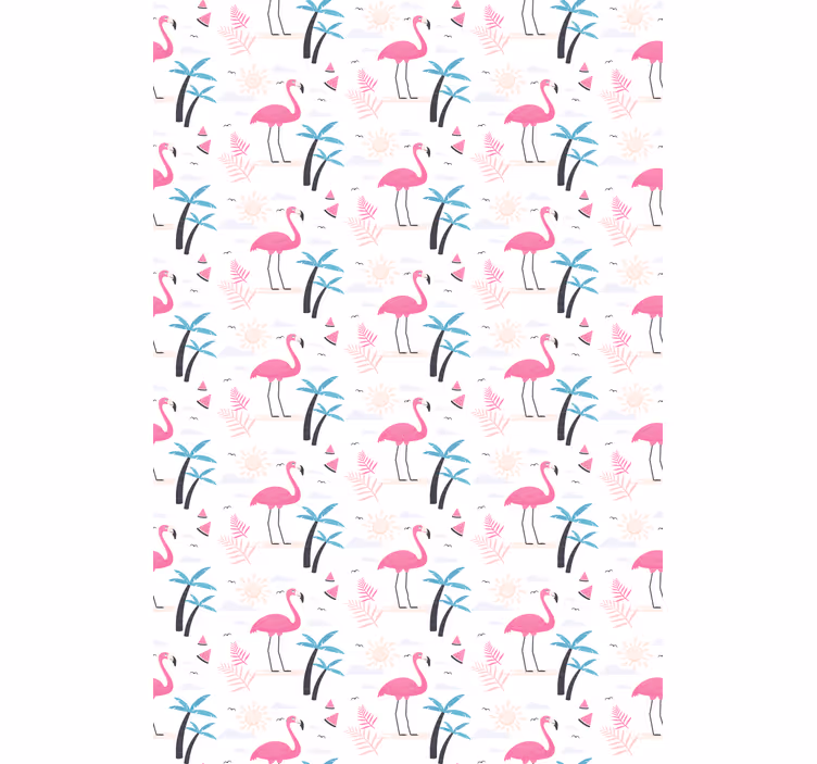 Flamingo Tropical Pattern animals blind - TenStickers